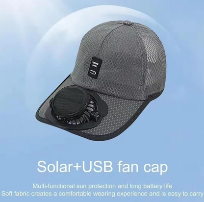 🏆 50K+ SOLD! 49% OFF – Almost Gone-⚡2026 New Fan Cooling Baseball Hat Solar Sport Caps