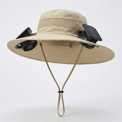 Solar-Powered Cooling Fan Hat
