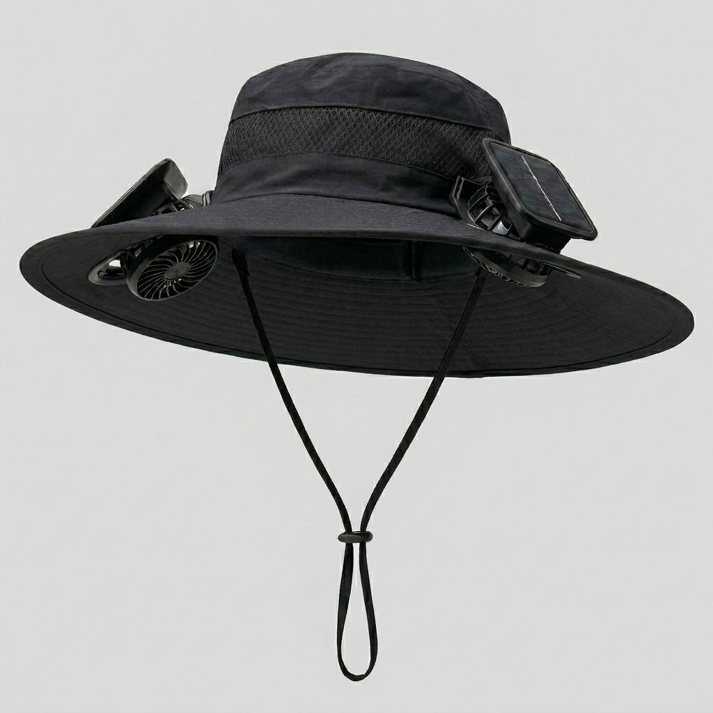 Solar-Powered Cooling Fan Hat