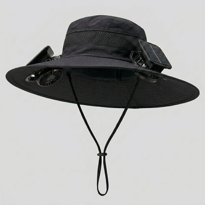 Solar-Powered Cooling Fan Hat
