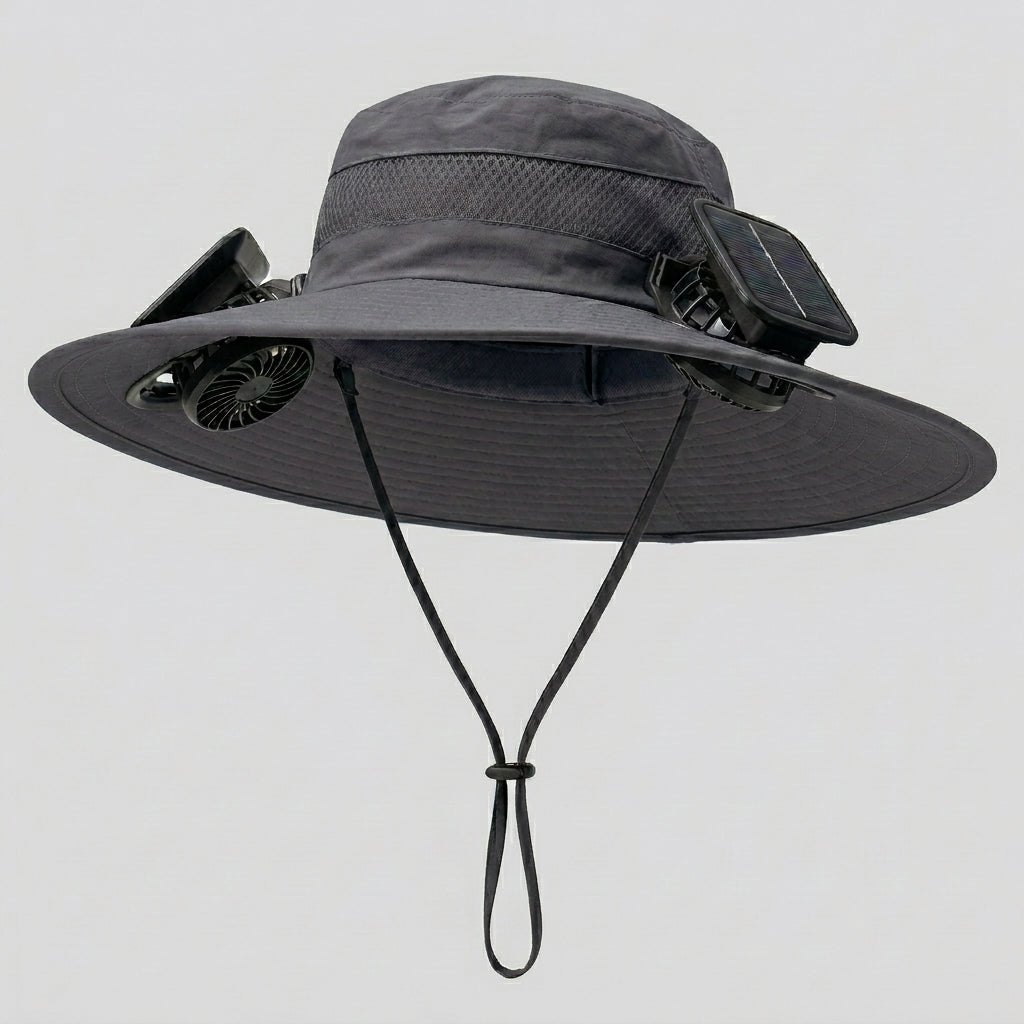 Solar-Powered Cooling Fan Hat