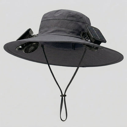 Solar-Powered Cooling Fan Hat