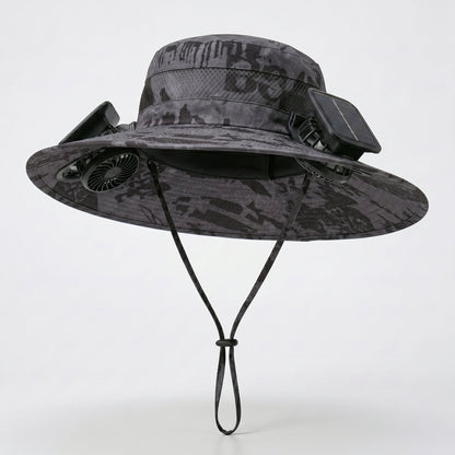 Solar-Powered Cooling Fan Hat