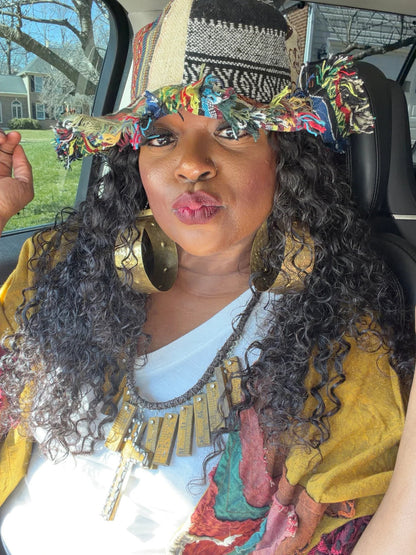 🔥Last Day 50% OFF - 🎩🍄Frayed Patchwork Bucket Hat(✨Shapeable Brim One-of-a-Kind Style）