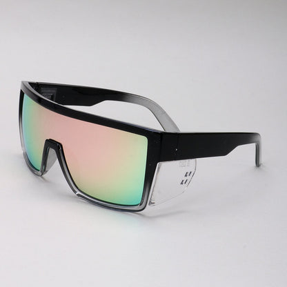 ⚡Hot Sales 49% OFF🔥ANSI Z87+ Safety Sunglasses Mirrored Colored Lens Side Protection Removable Side Shields Eye Protection