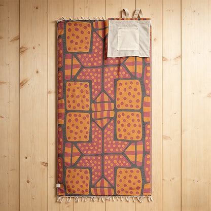 ⏰LAST DAY $20 OFF - 🏖️Sand Cloud 2-in-1 Turkish Cotton Towel Bag with Inner Zip Pocket & Sand-Repelling Fabric