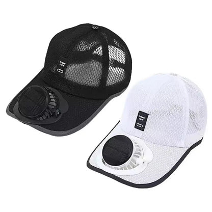🏆 50K+ SOLD! 49% OFF – Almost Gone-⚡2026 New Fan Cooling Baseball Hat Solar Sport Caps