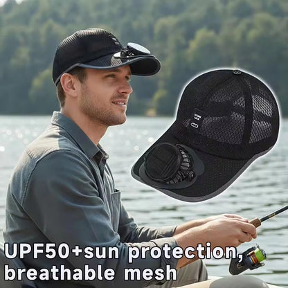 🏆 50K+ SOLD! 49% OFF – Almost Gone-⚡2026 New Fan Cooling Baseball Hat Solar Sport Caps
